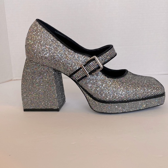 Gianni Bini Shoes - Gianni Bini GB Night Glitter Sparkly Disco Ball Platform Mary Jane Pumps Size 8